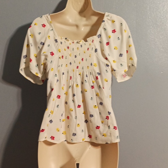 Madewell women's XS floral print blouse 100% viscose - Picture 16 of 17